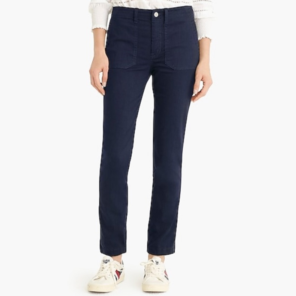 J crew slub sateen tall vintage straight cargo - Picture 1 of 6